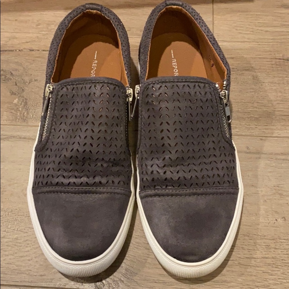 Report Alexa Perforated Leather Sneakers